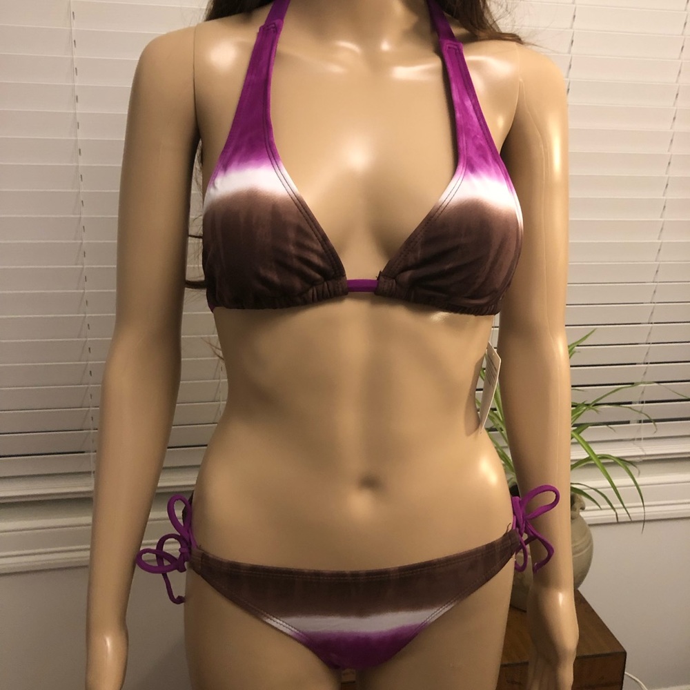 Athleta triangle bikini Set